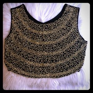 Beaded Crop Top